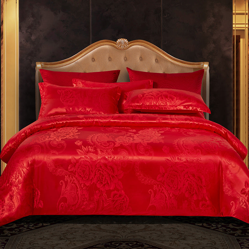 Valora - Luxury Satin Jacquard Duvet Cover Set