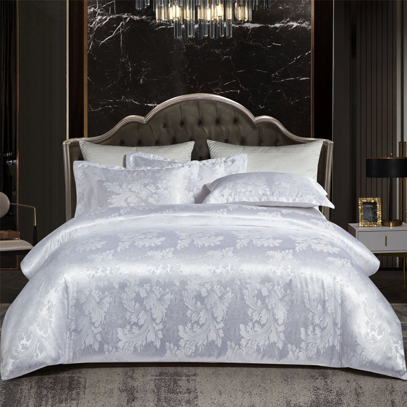 Valora - Luxury Satin Jacquard Duvet Cover Set