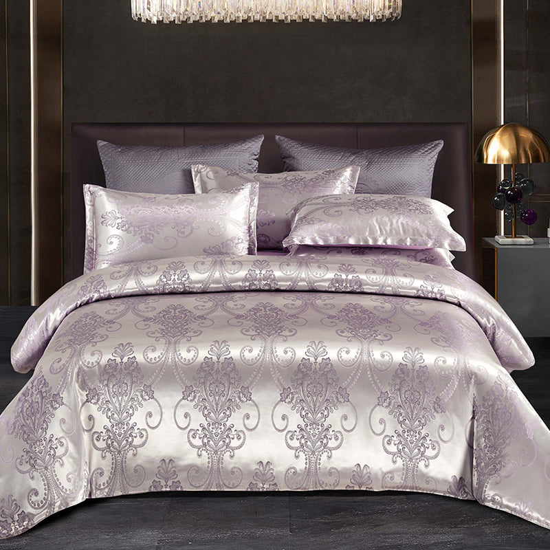 Valora - Luxury Satin Jacquard Duvet Cover Set