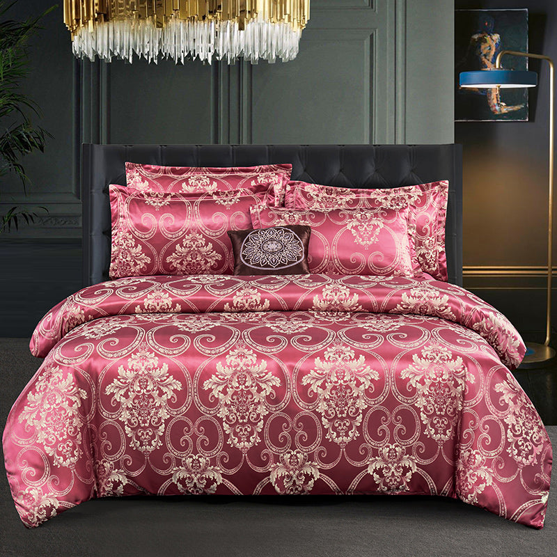Valora - Luxury Satin Jacquard Duvet Cover Set