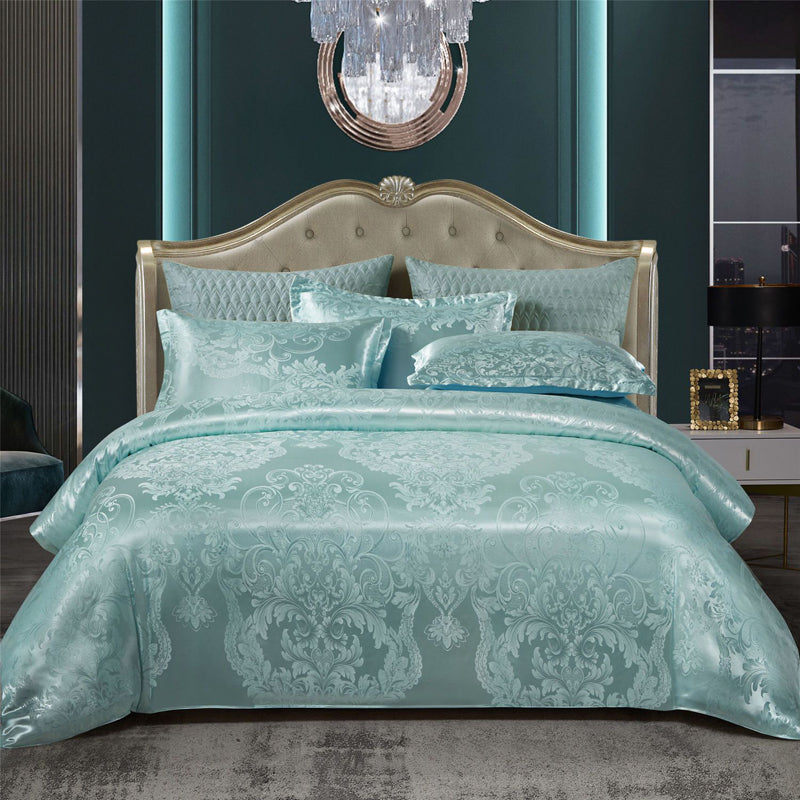 Valora - Luxury Satin Jacquard Duvet Cover Set