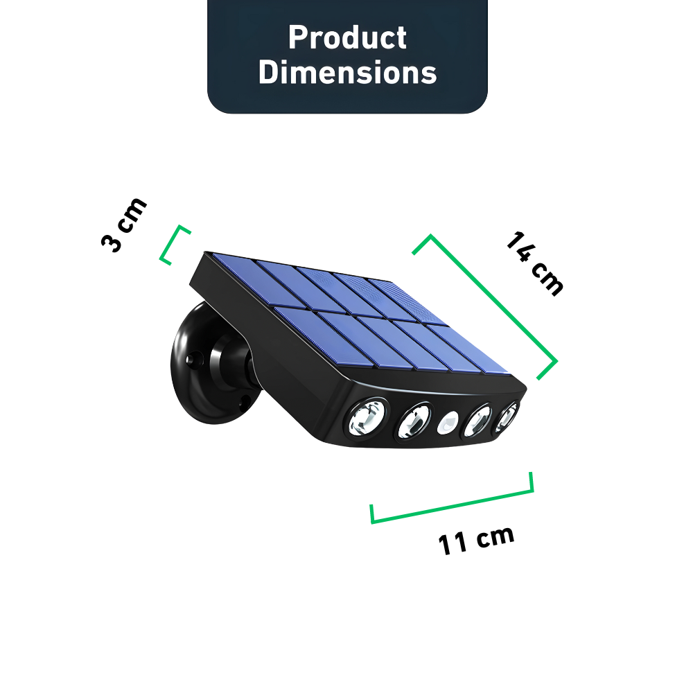 GuardSolar™ – Motion-Activated Wide-Beam Solar Security Light