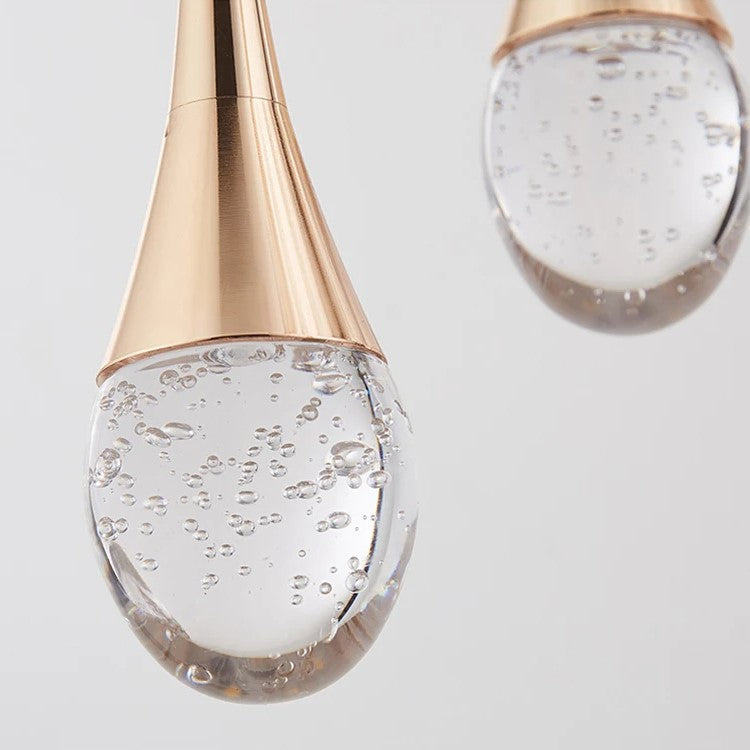 GoldenBubble™ - Modern Crystal Drop LED Pendant Light