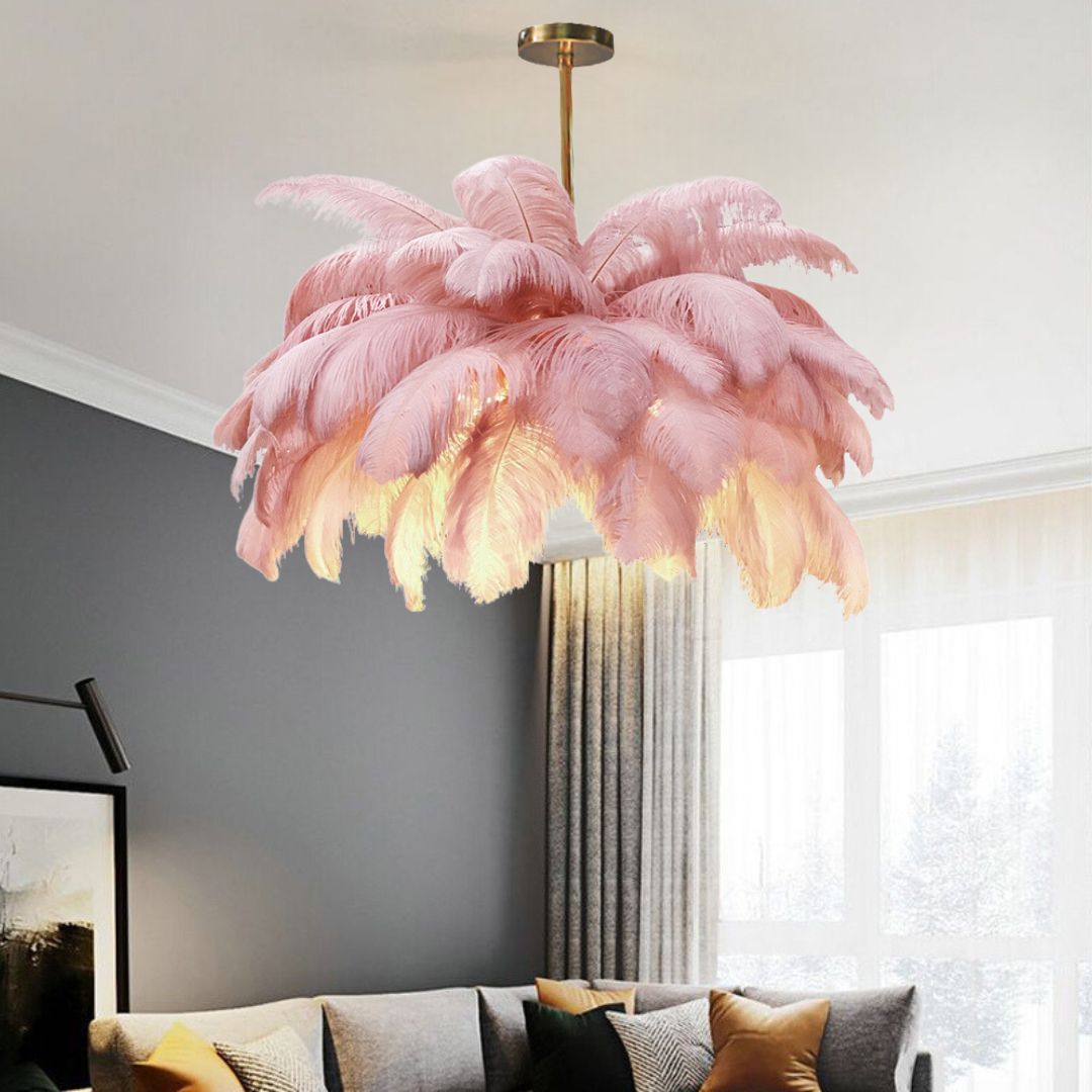 Feathra – Elegant Feather Ceiling Light