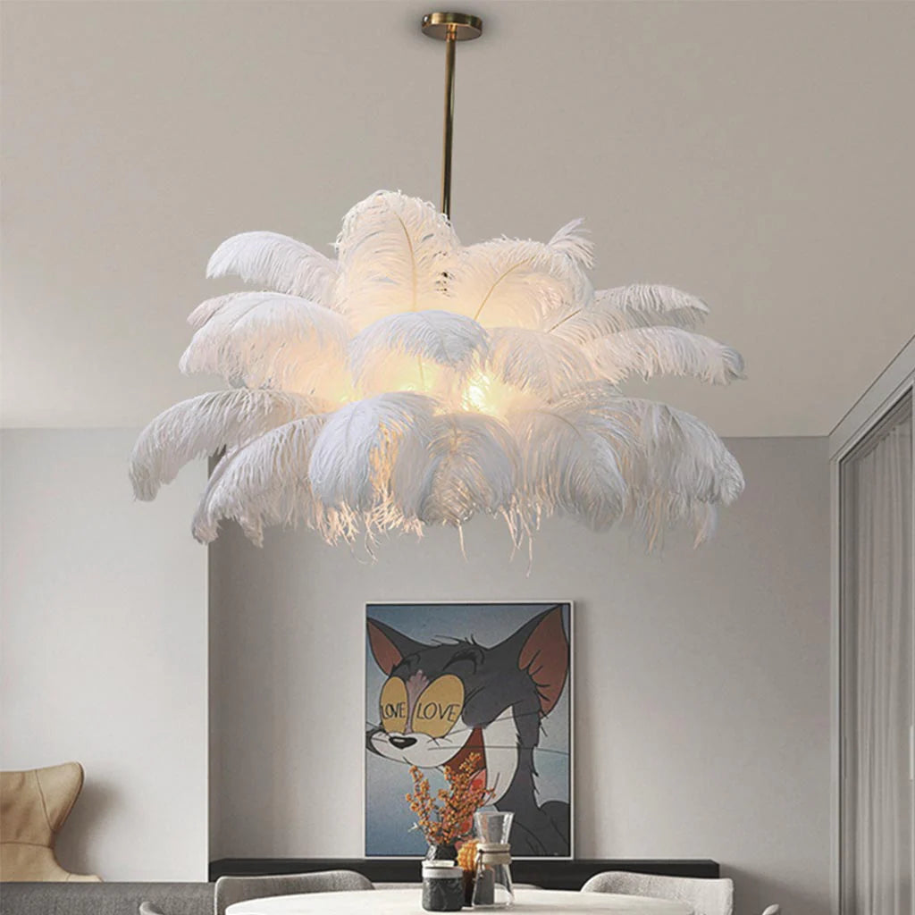 Feathra – Elegant Feather Ceiling Light