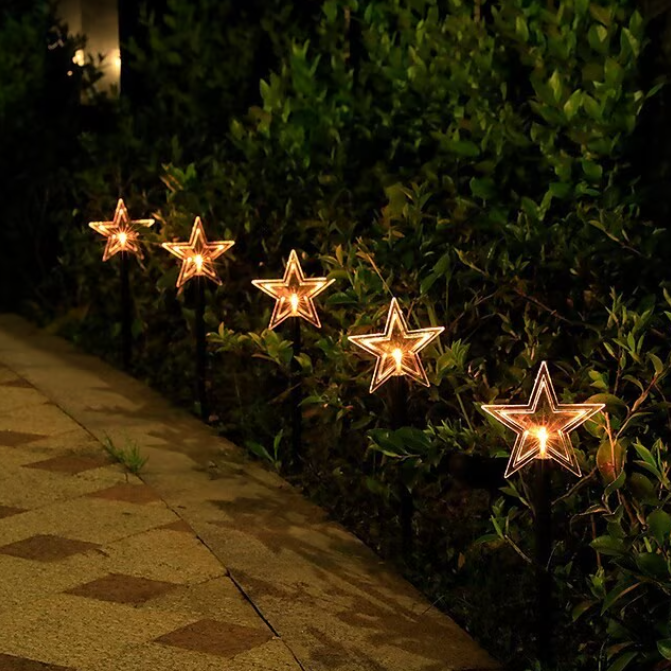 5pcs Solar Winter Pathway Lights