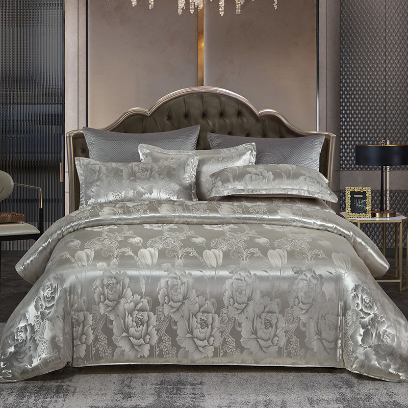 Valora - Luxury Satin Jacquard Duvet Cover Set