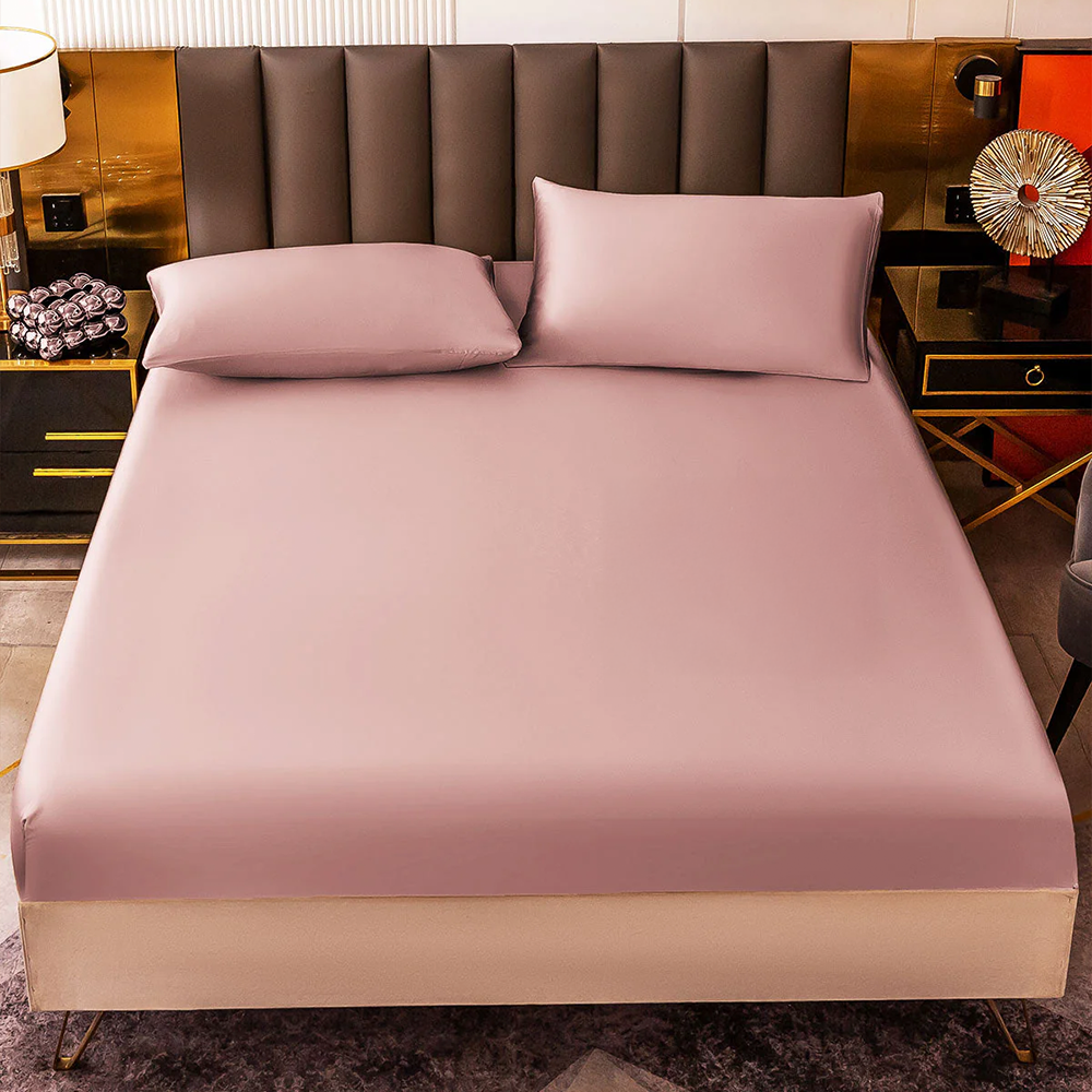 19Momme Mulberry Silk-like Seamless 3 Piece Bedding Set
