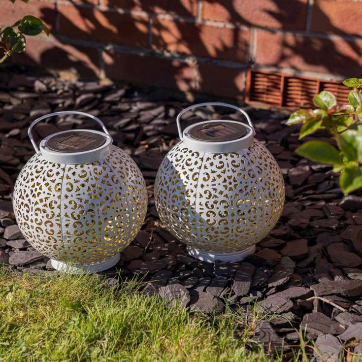 GardenOrb White Lantern