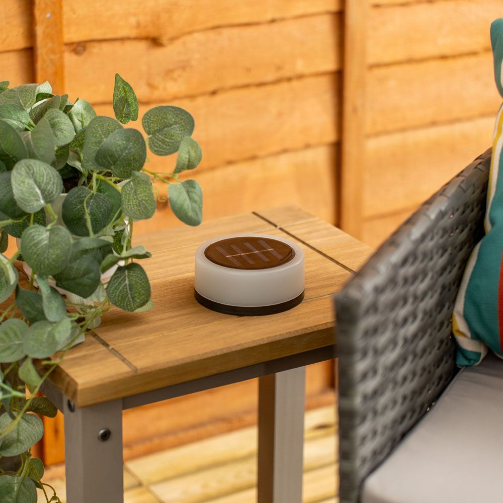 LumiStake Duo – Solar Deck & Table Lights