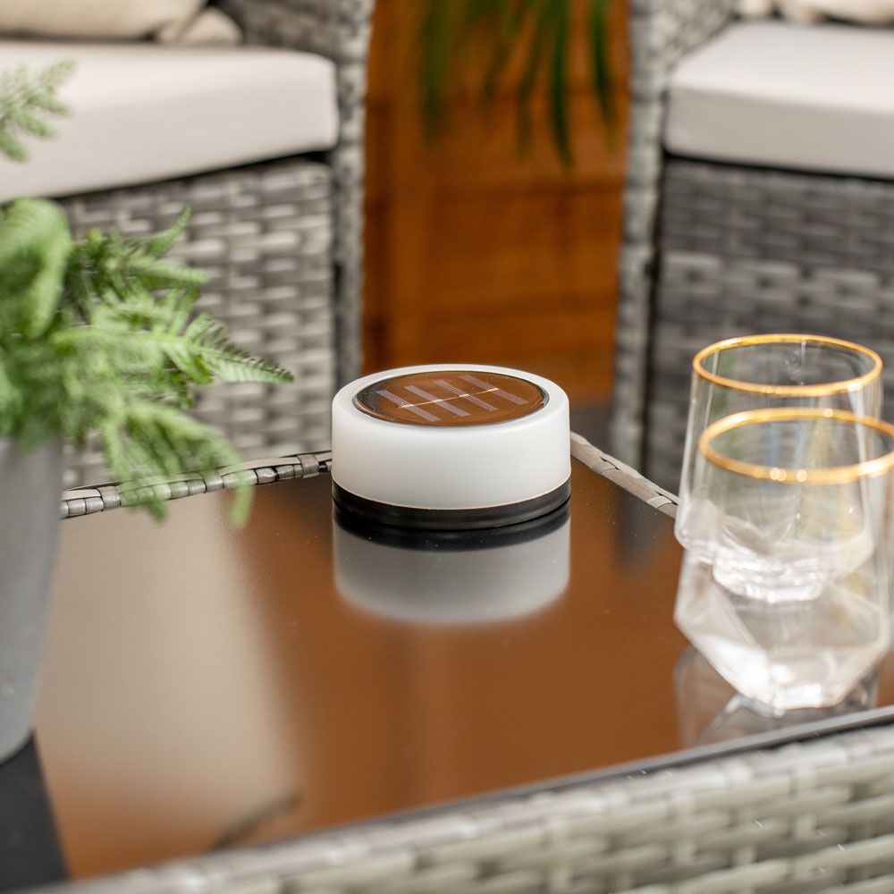 LumiStake Duo – Solar Deck & Table Lights