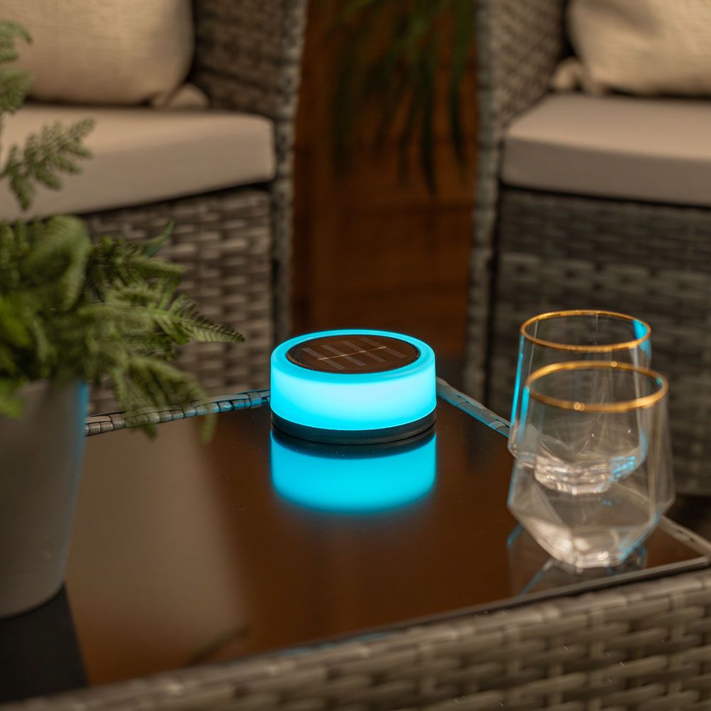 LumiStake Duo – Solar Deck & Table Lights