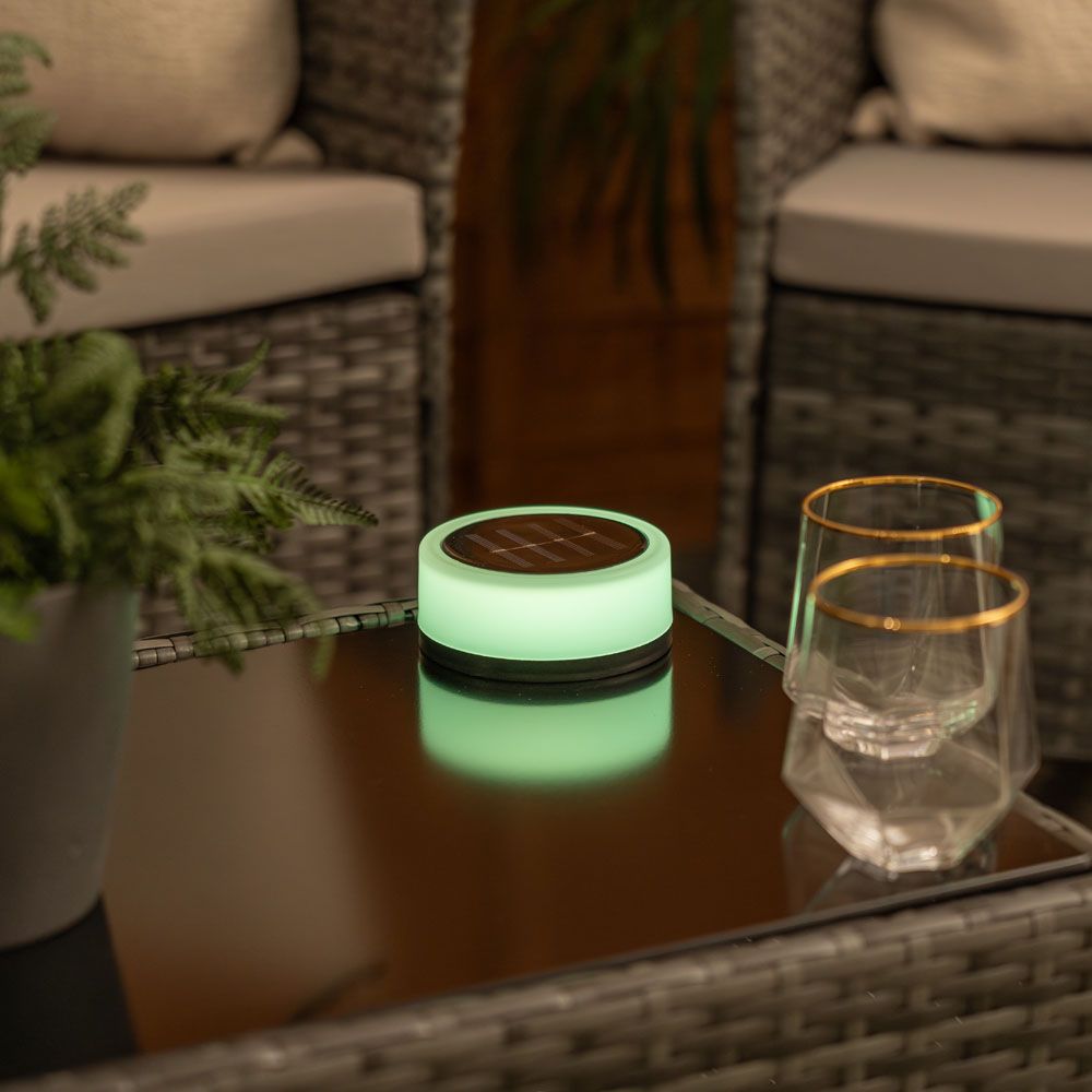 LumiStake Duo – Solar Deck & Table Lights