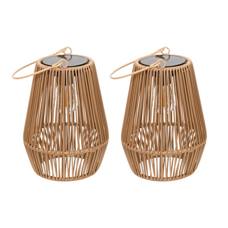 SolBamboo Solar Lantern Set – 2 Pack
