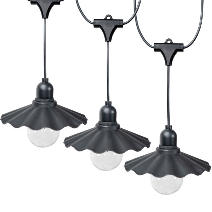 GlowDrape Black String Lights with Timer