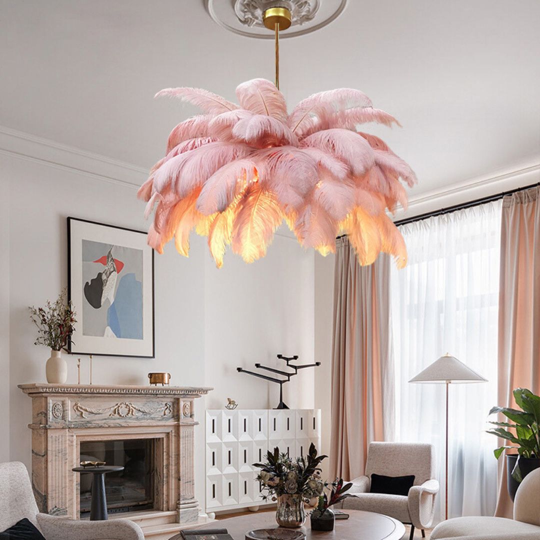 Feathra – Elegant Feather Ceiling Light