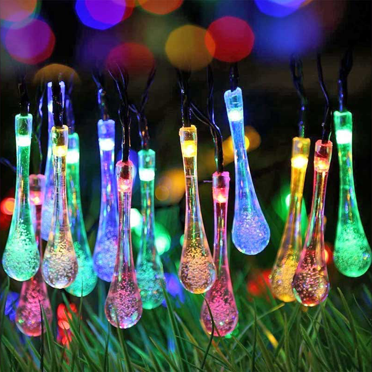 AuroraGlow – Solar RGB String Lights