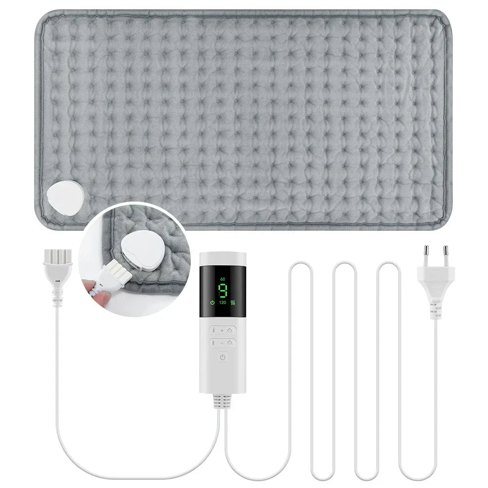 Electric Heated Blanket – Plush Washable Throw for Home & Office Warmth
