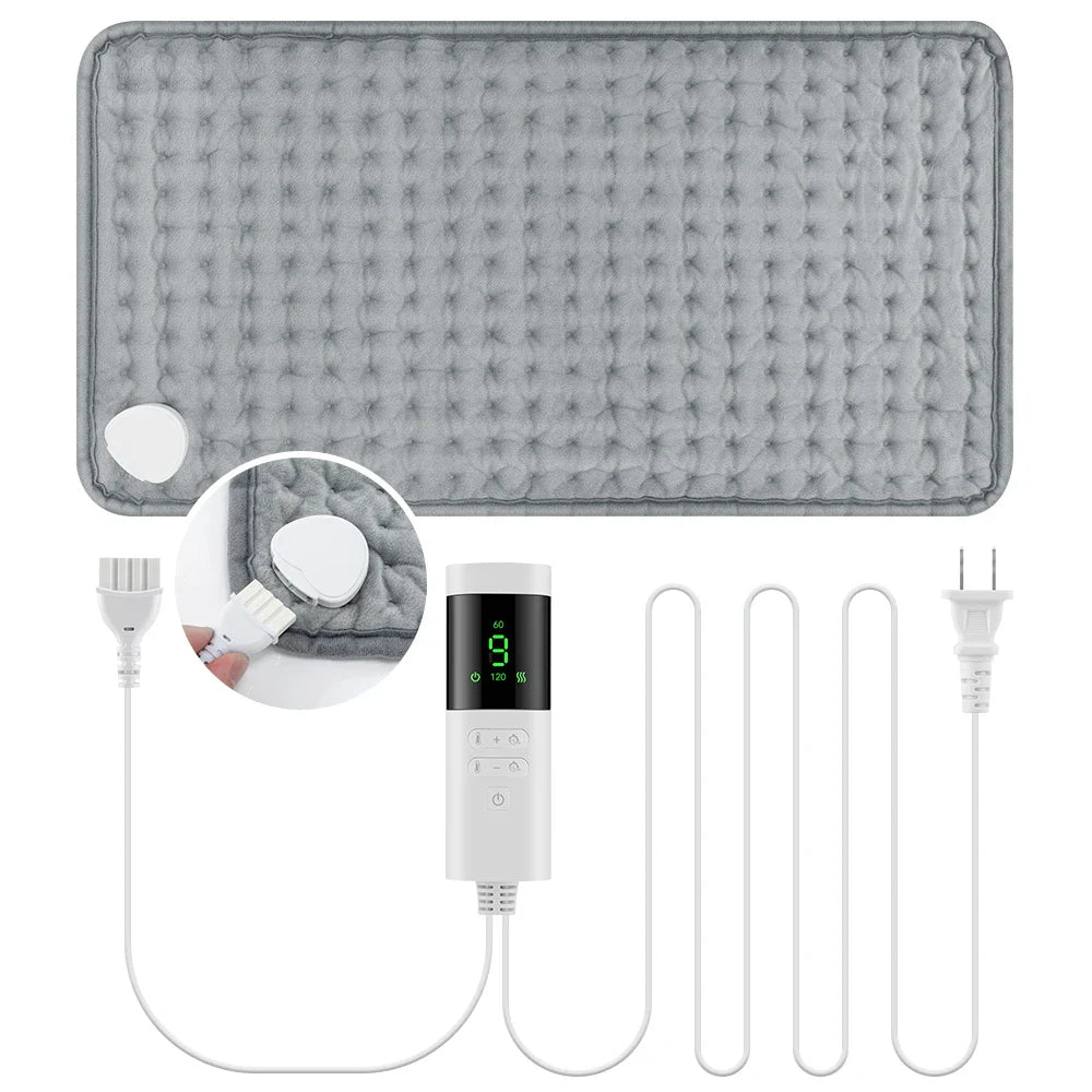 Electric Heated Blanket – Plush Washable Throw for Home & Office Warmth