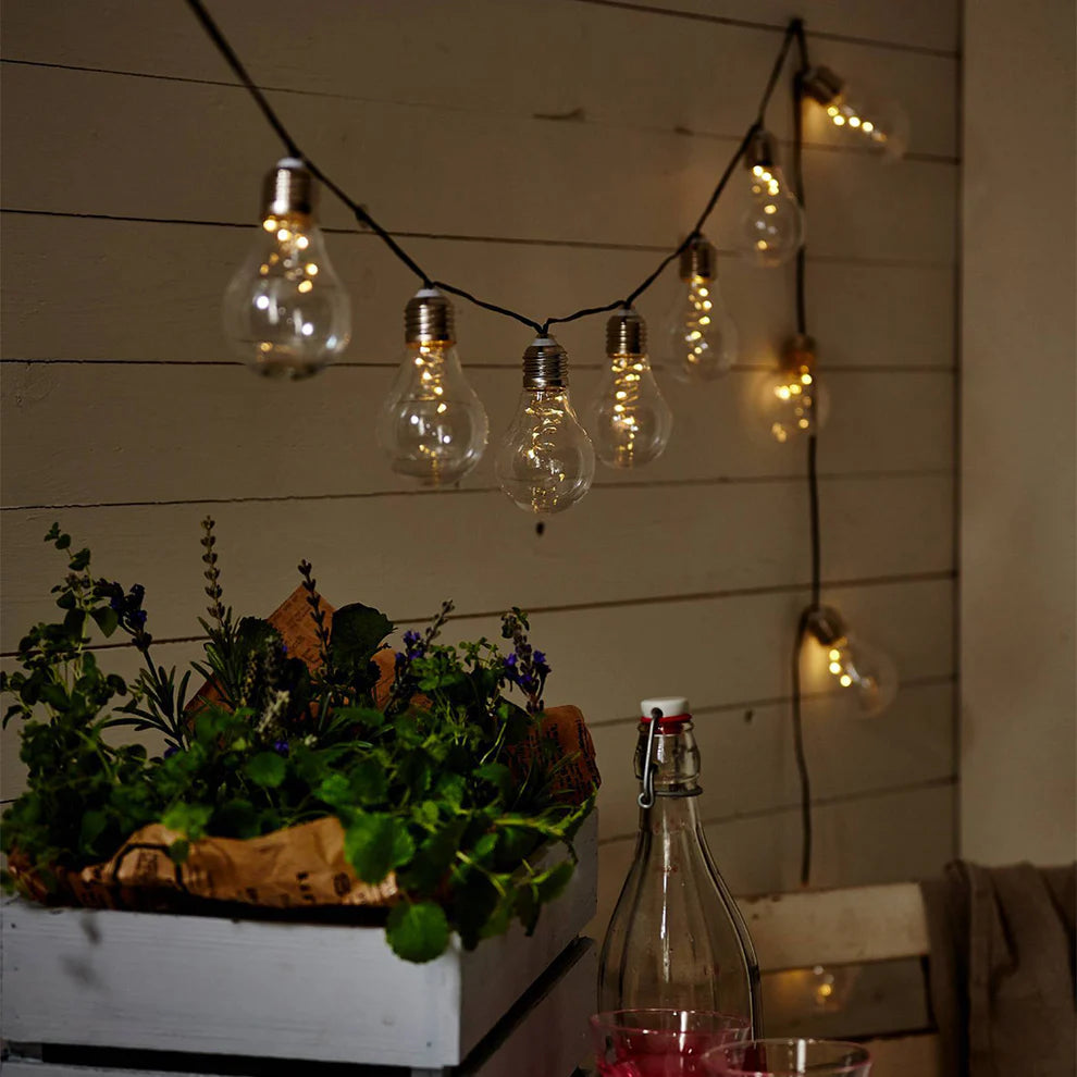 GlowFest – Solar LED Bulb String Lights