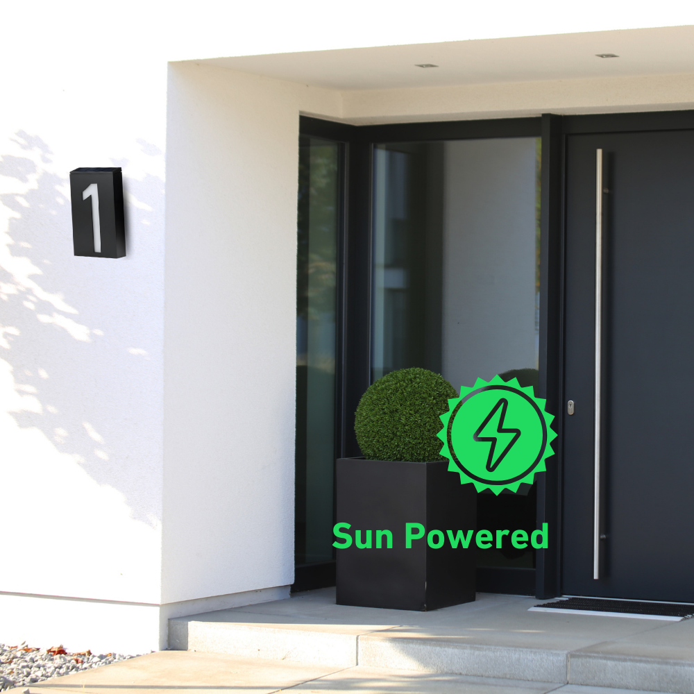 Illuminated Solar Address Sign for Your Home