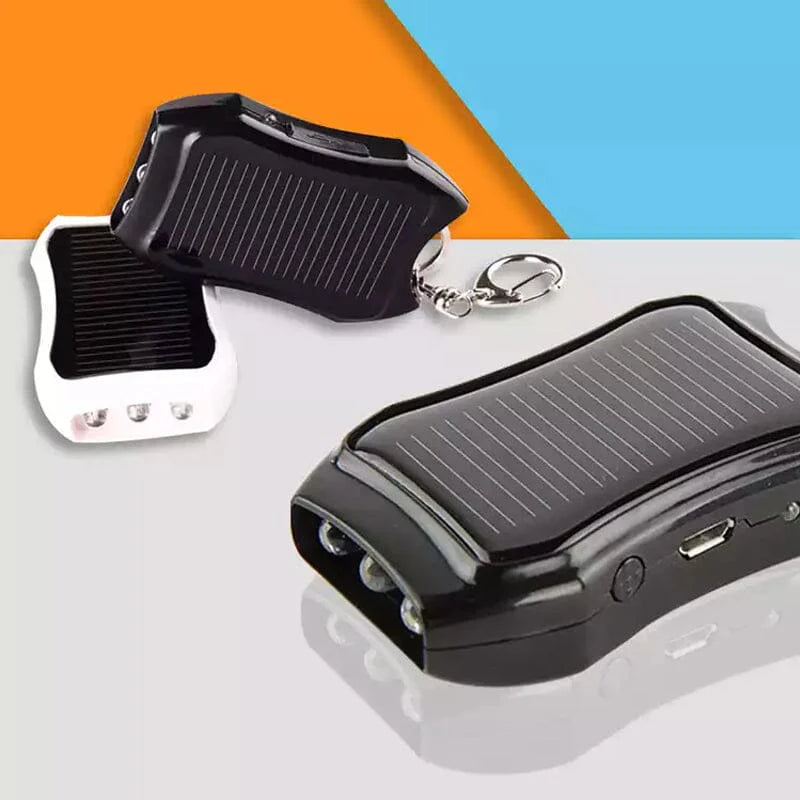 Portable Solar Power Bank Keychain