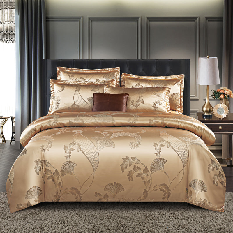 Valora - Luxury Satin Jacquard Duvet Cover Set