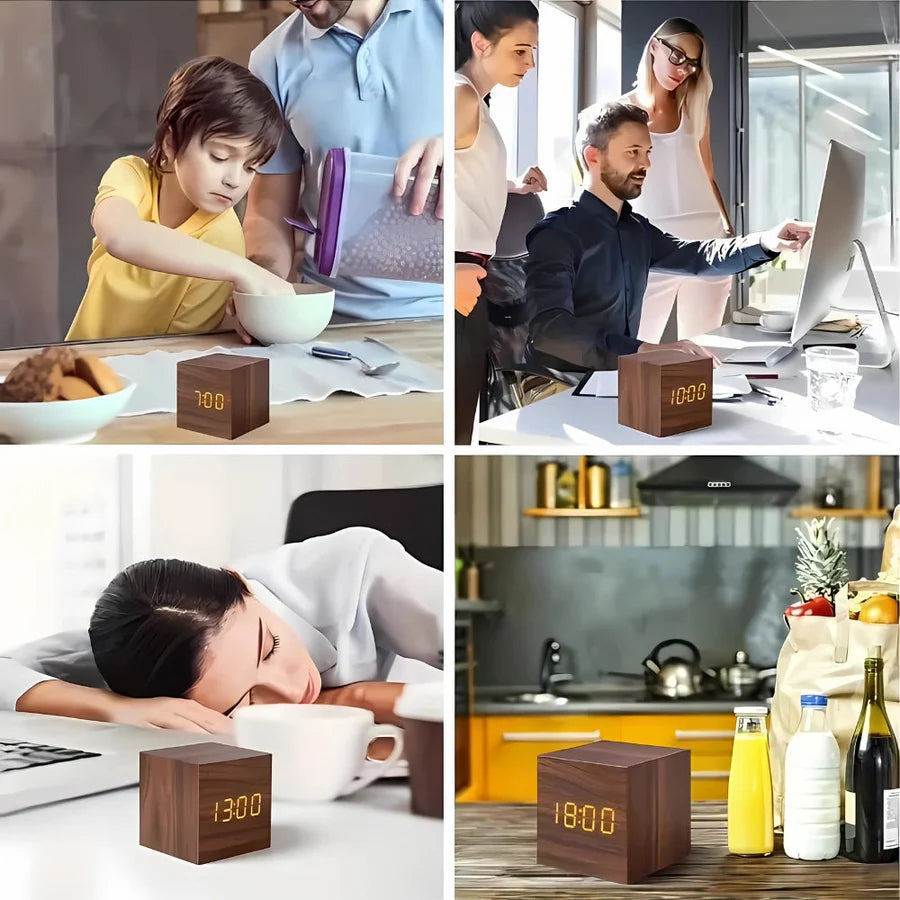 CubeGlow LED Digital Clock