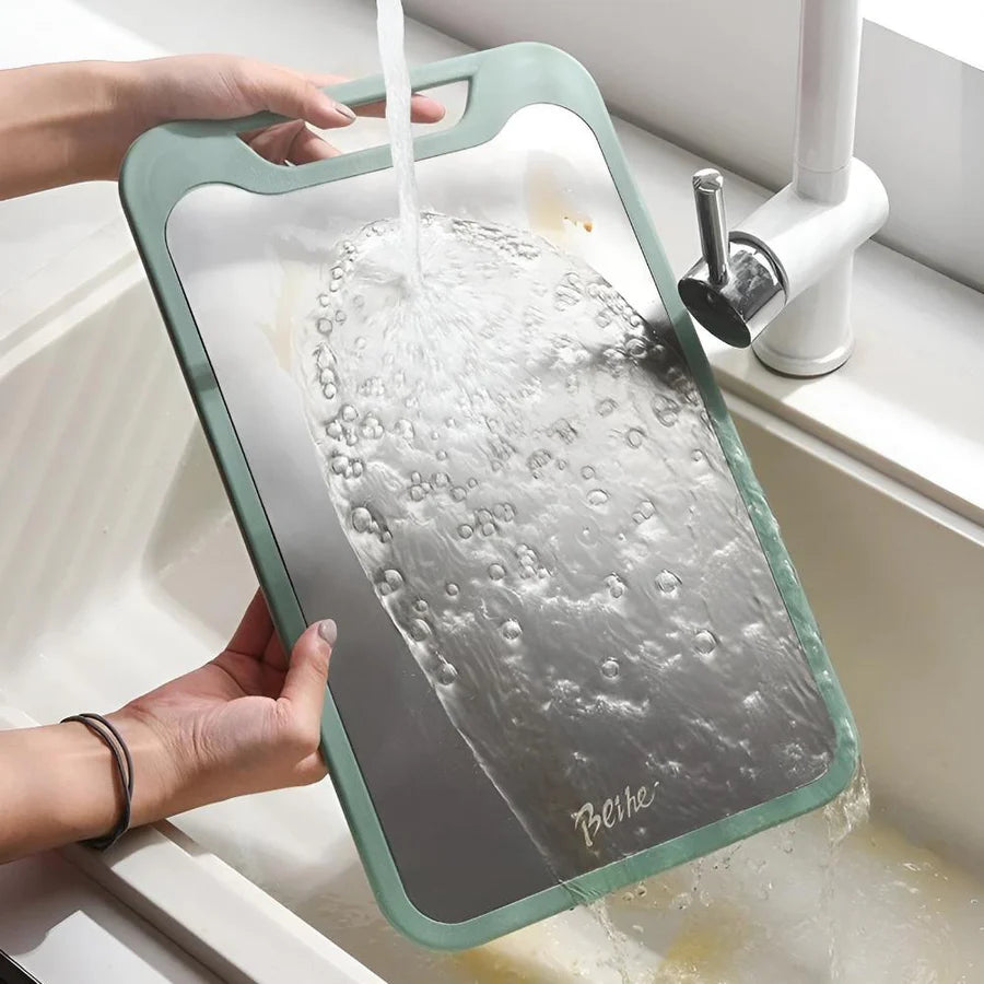 DualPrep Stainless Steel Chopping Board