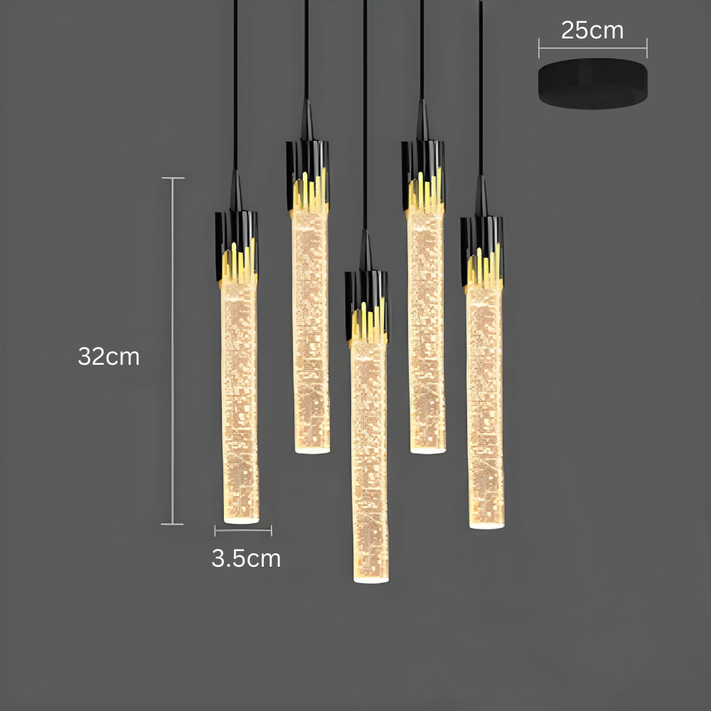 GoldenPegs – Elegant Pendant Light with Gold Accents