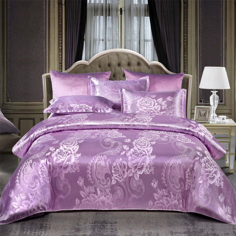 Valora - Luxury Satin Jacquard Duvet Cover Set
