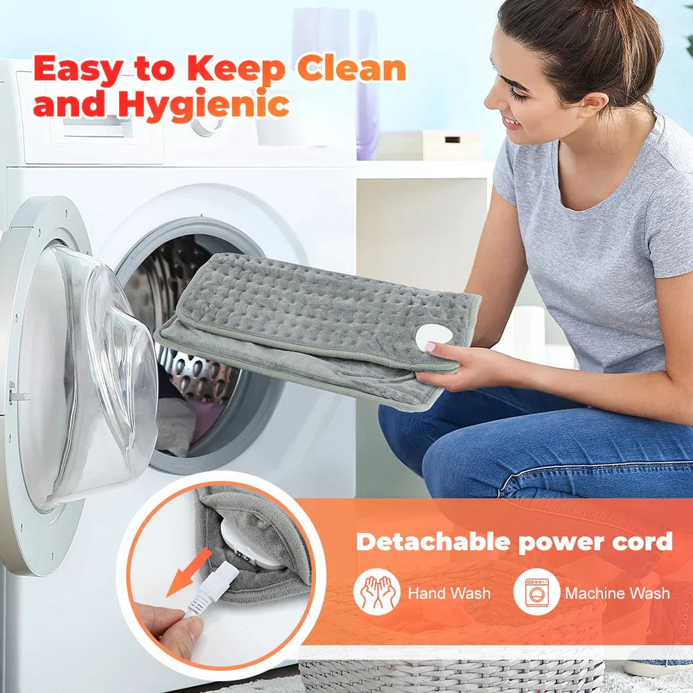 Electric Foot Heating Pad Washable Feet Warmer Heater Household Soft Plush Winter Warm Blanket Foot Warming Mat Home Office