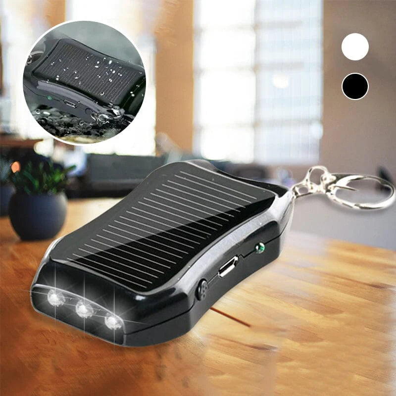 Portable Solar Power Bank Keychain