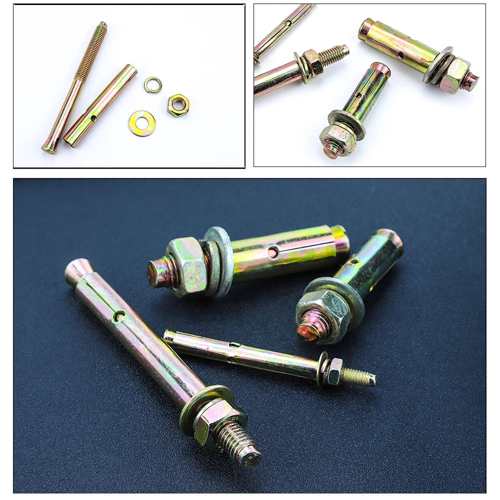 Heavy-Duty M8x60mm Expansion Anchor Bolts for Concrete 32x4 pack (128 bolts)