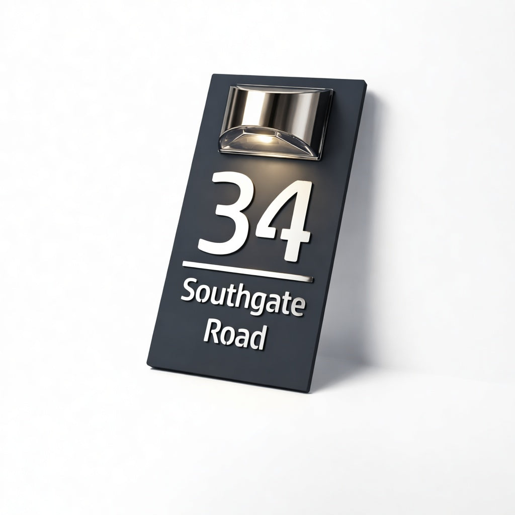 Personalized LED Solar Address Number Engraved