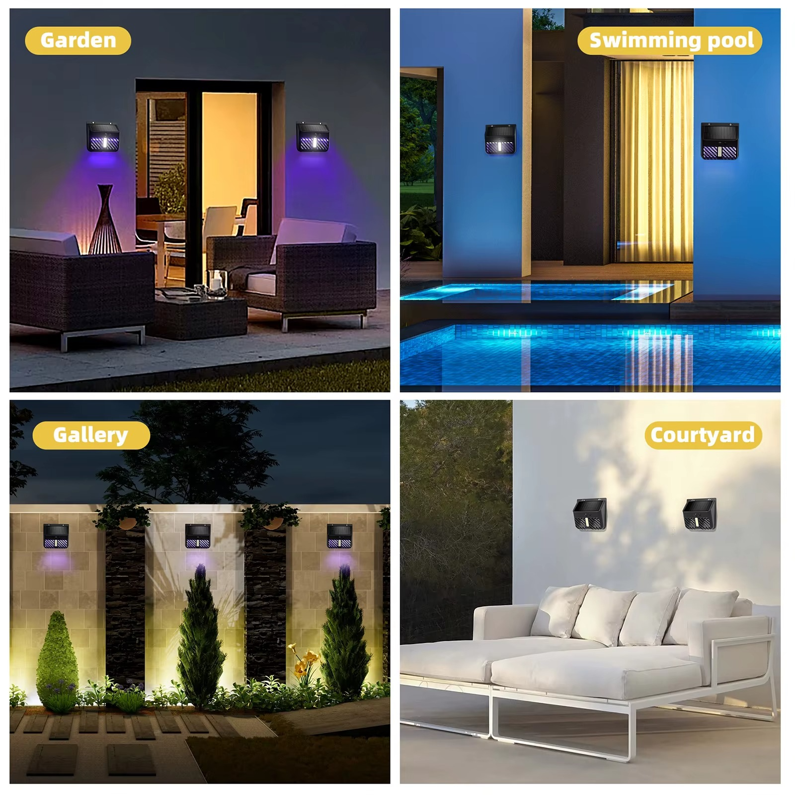 BugRazor - Solar Mosquito Killer Wall Lamp
