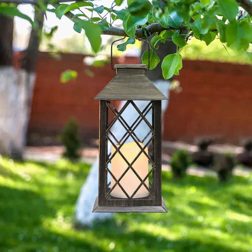 GlowHaven Solar Candle Lantern