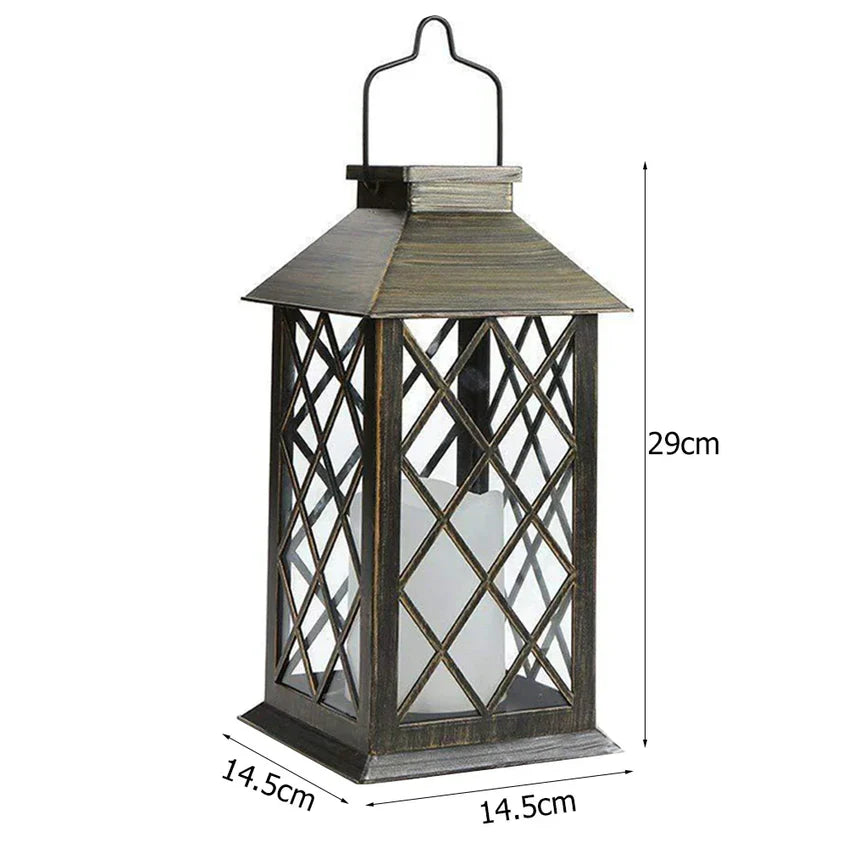 GlowHaven Solar Candle Lantern
