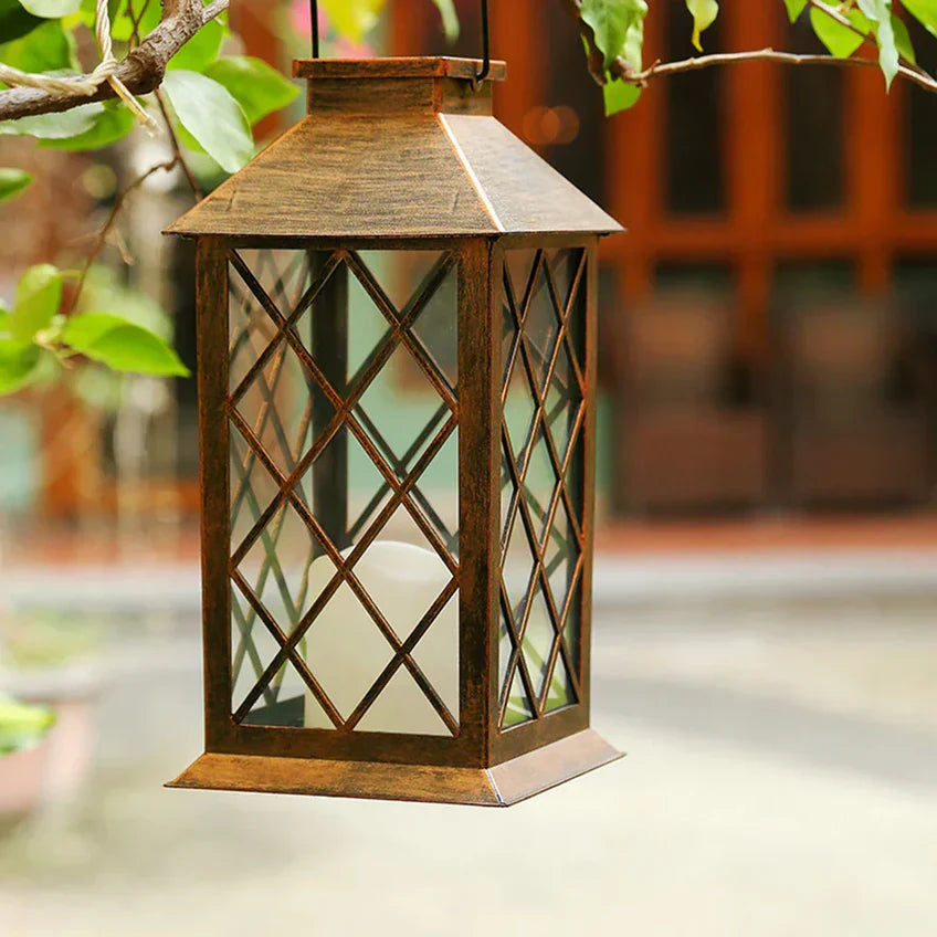 GlowHaven Solar Candle Lantern