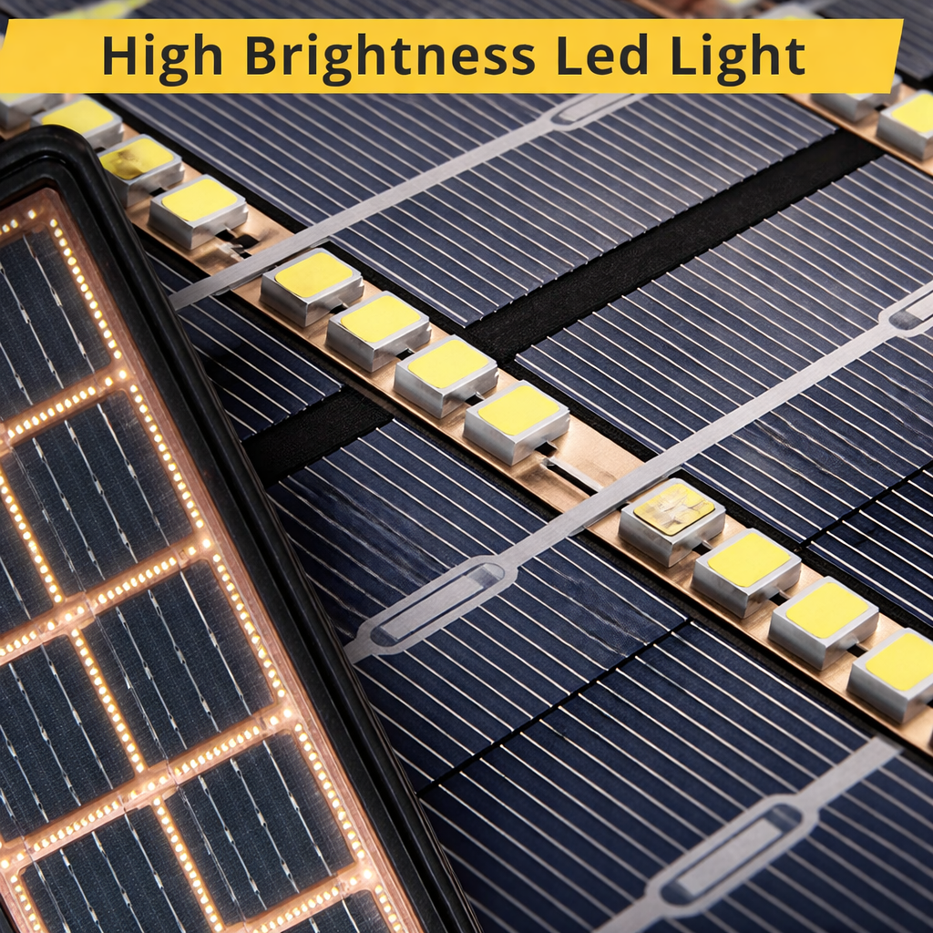 SolarEdge Pro – Solar Flood Light with Remote & Sensor