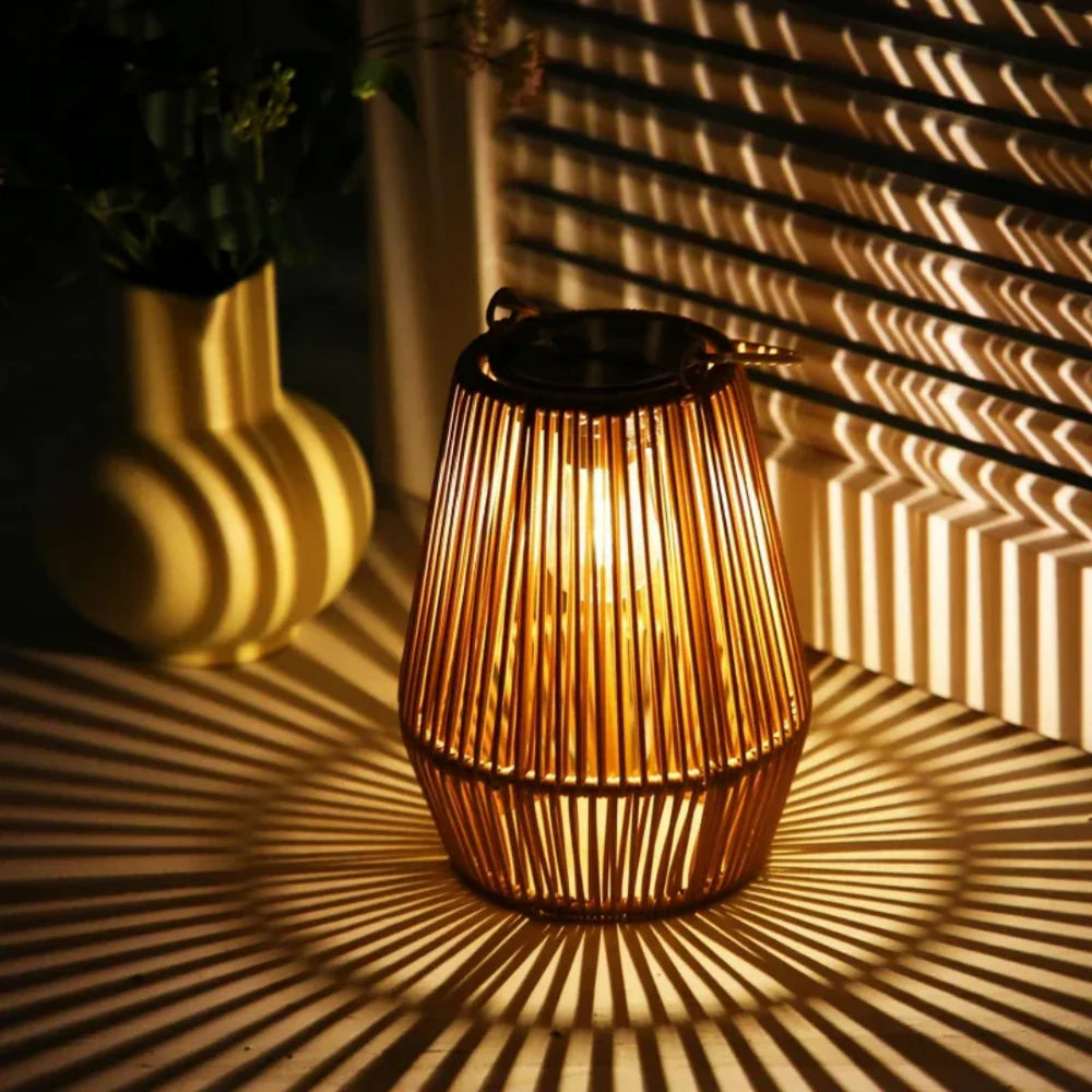 RotaLuma – Handwoven Solar Garden Lantern