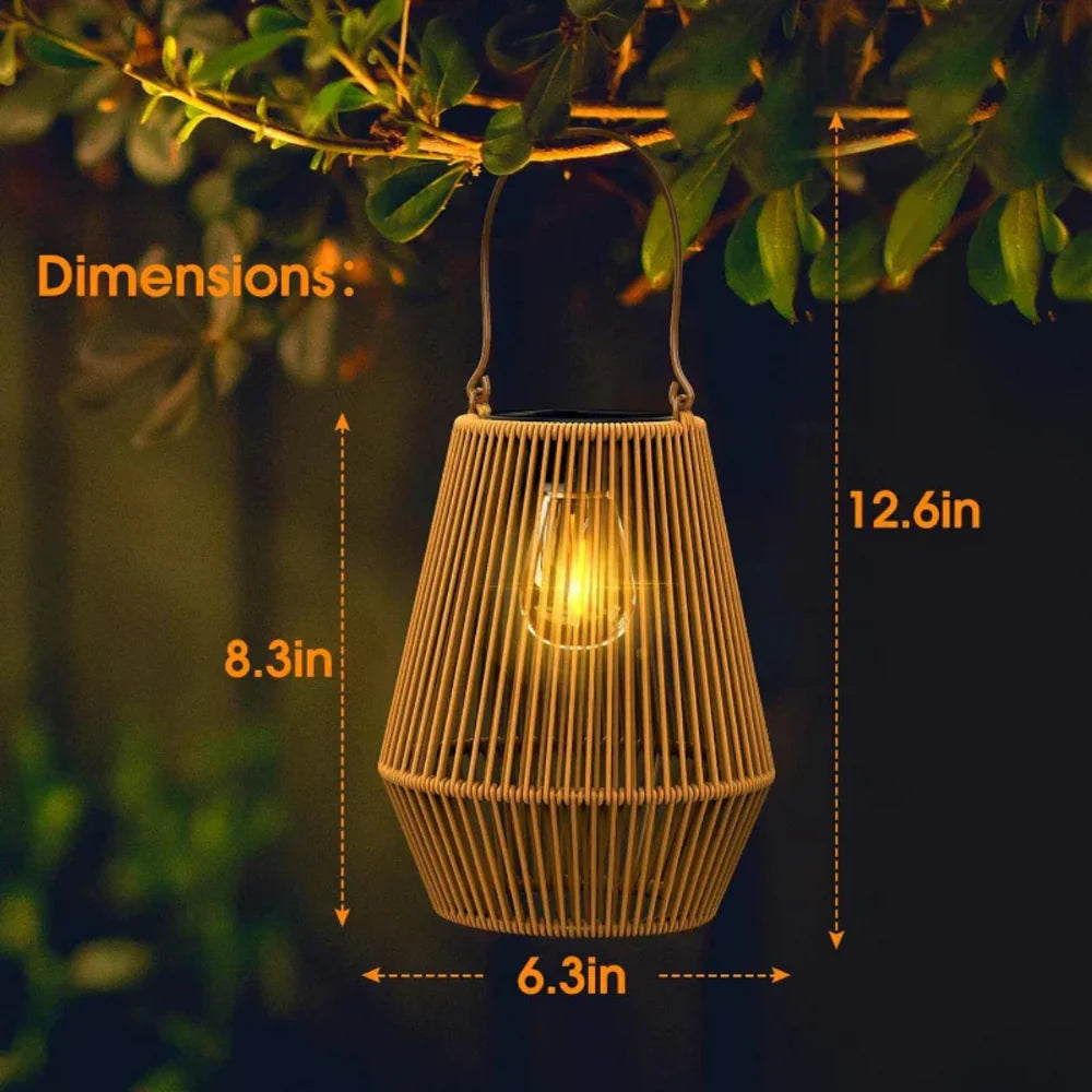RotaLuma – Handwoven Solar Garden Lantern