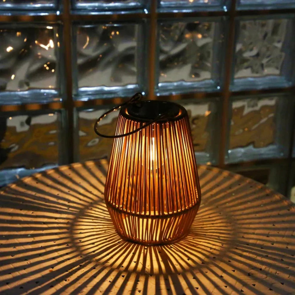 RotaLuma – Handwoven Solar Garden Lantern