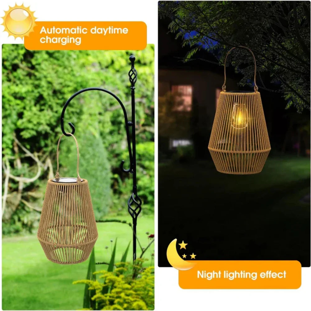 RotaLuma – Handwoven Solar Garden Lantern