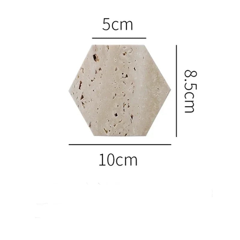 Natural Beige Marble Display Tray