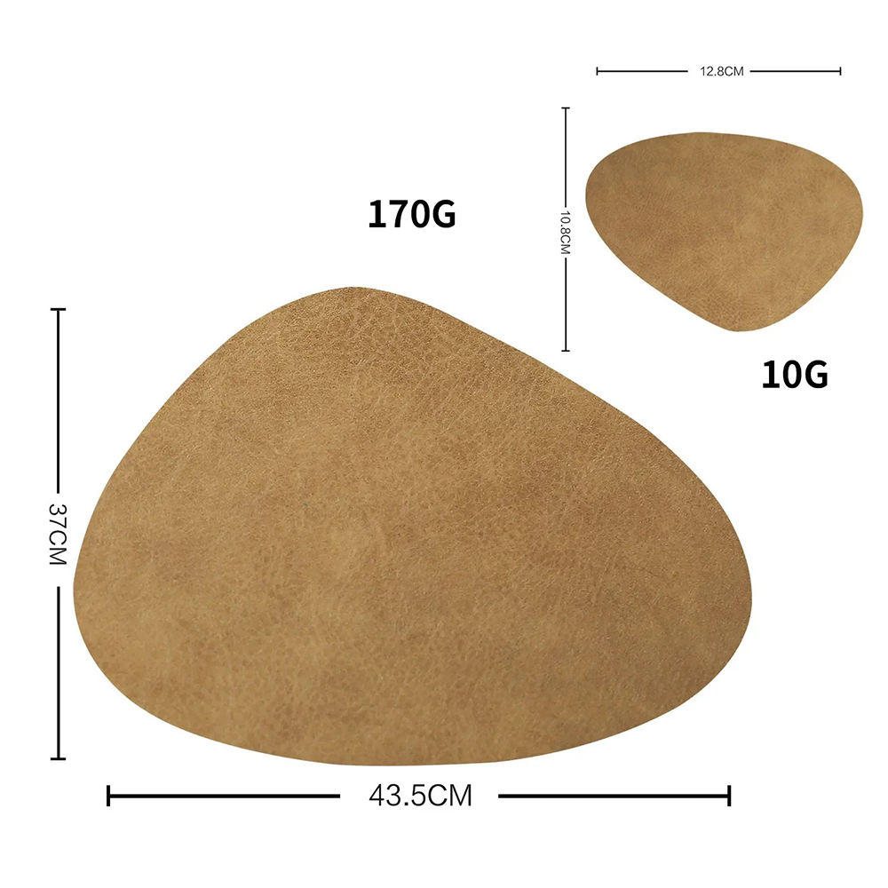 Cowhide Leather Table Placemat & Coaster