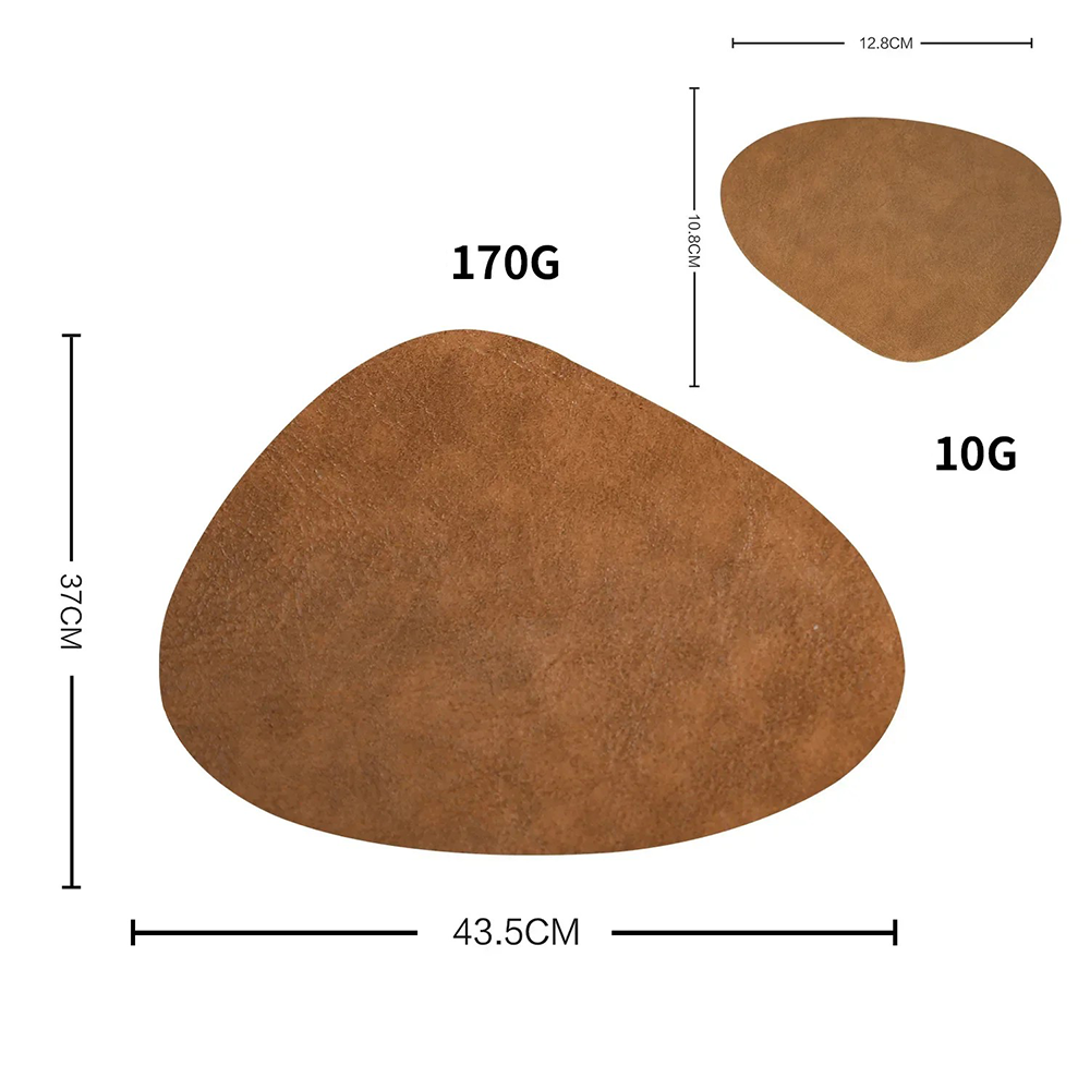 Cowhide Leather Table Placemat & Coaster