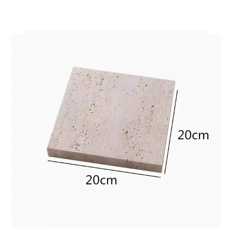 Natural Beige Marble Display Tray