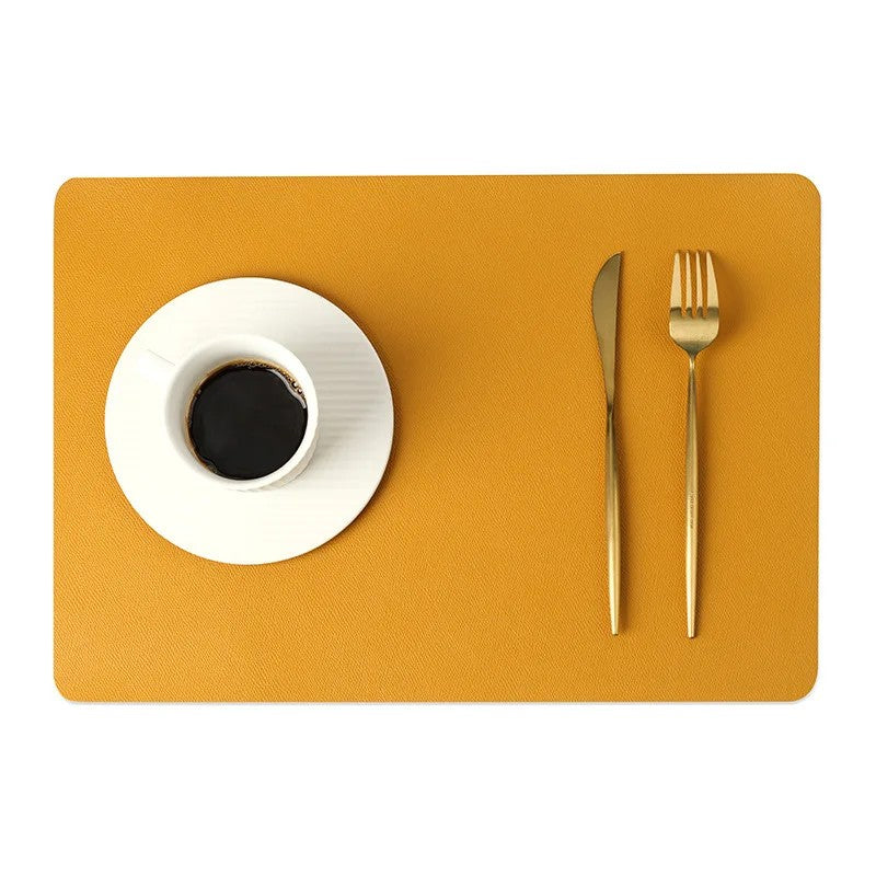 Double-layer Nordic Leather Table Mat
