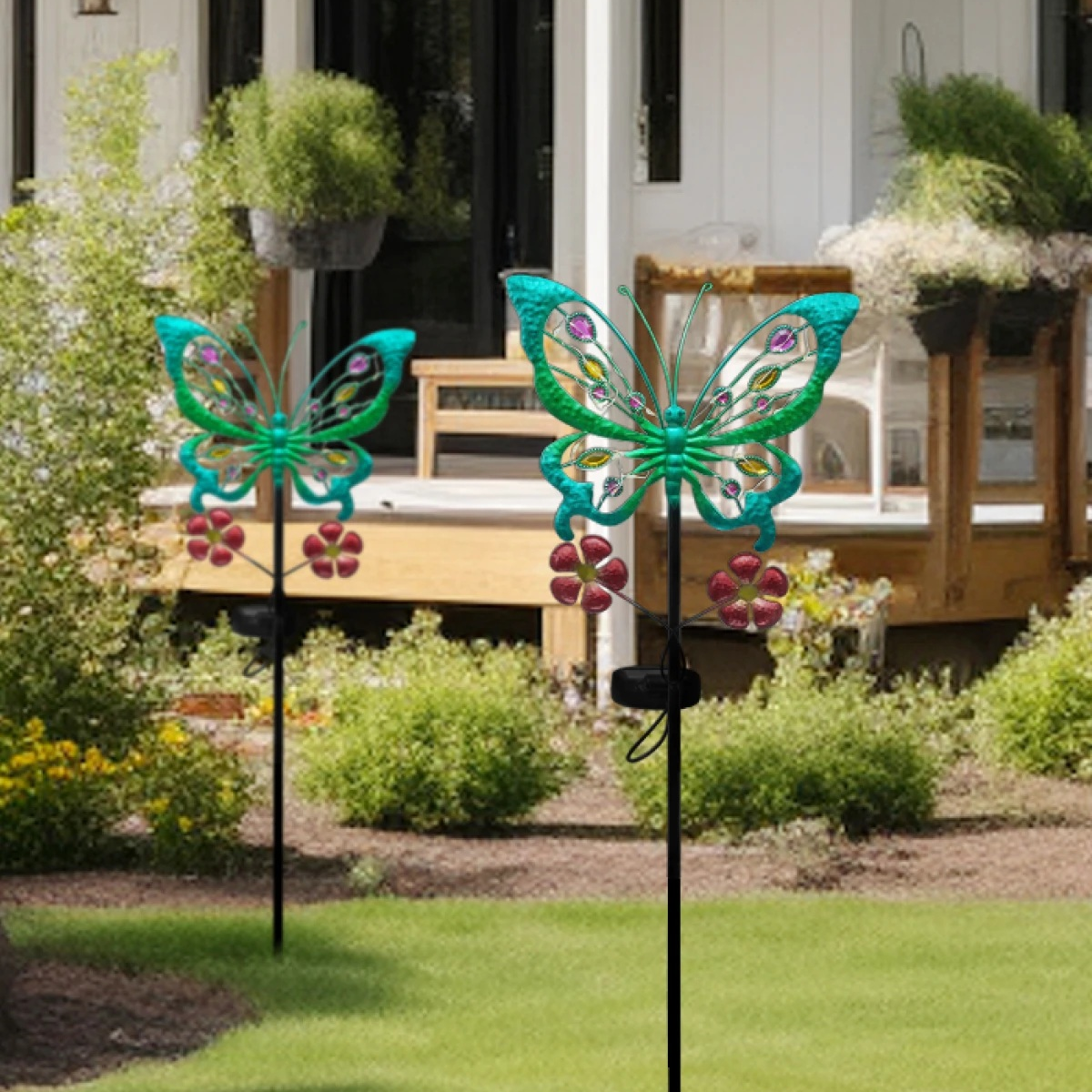 LunaWings – Colorful Solar Butterfly Garden Stake Light